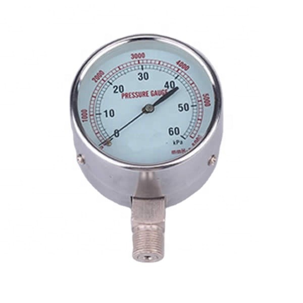 Industriële hoogprecisie vloeistofmanometer 0 - 60MPa