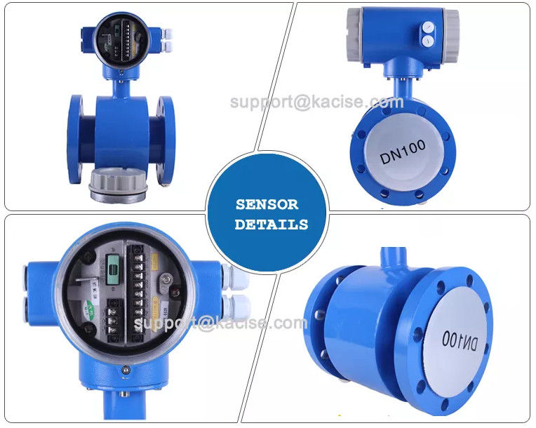 RS485 Modbus digitale elektromagnetische flowmeter voor zure alkalibestendige vloeistoffen met hoge nauwkeurigheid