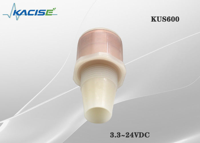 KUS600 IP68 waterdicht ultrasoonwaterniveau sensor met 0.6m-5m bereik en PVDF Casing