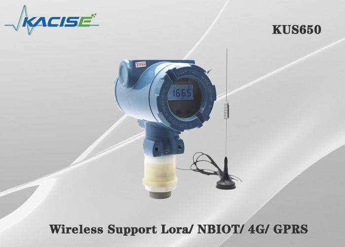 KUS650A 3m bereik draadloze ultrasone niveausensor met IP68-bescherming en 4G/Lora/GPRS/NB-uitgang voor vloeistofniveaumetingen