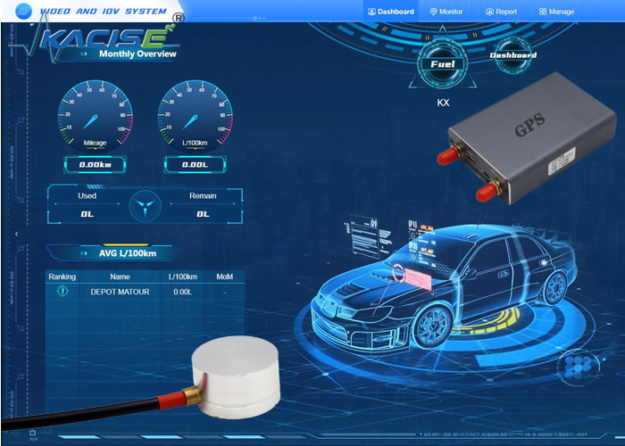 KUM2500A ultrasone brandstofniveausensor voor autodetectie gps tracker contactloze Chinese productie