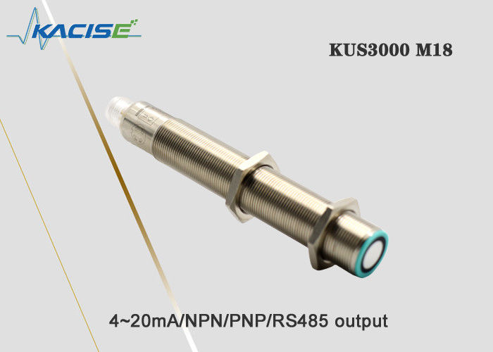 KUS3000 M18 Compact Housing Ultrasone Nabijheidssensor met hoge herhaalbaarheid en 1m bereik