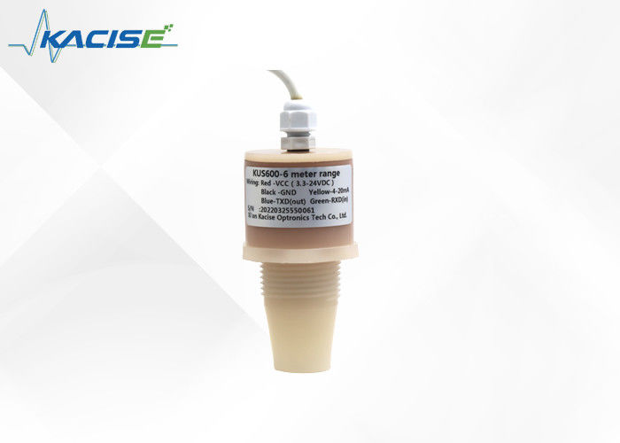 KUS Corrosiebestendige PVDF ultrasone niveau sensor met hoge precisie en temperatuurcompensatie