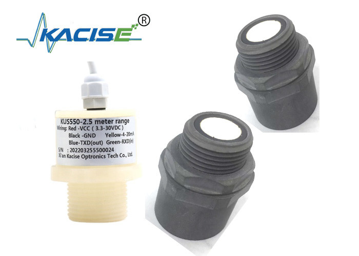 Laag stroomverbruik intelligente ultrasone 3m waterniveausensor RS485 Uitgang Riolering Zwembad PTFE waterniveaumeter