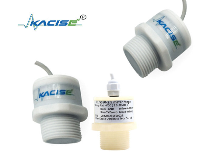 RS485 Uitgang Riolering Zwembad PTFE waterniveaumeter Laag stroomverbruik intelligente ultrasone 3m waterniveausensor