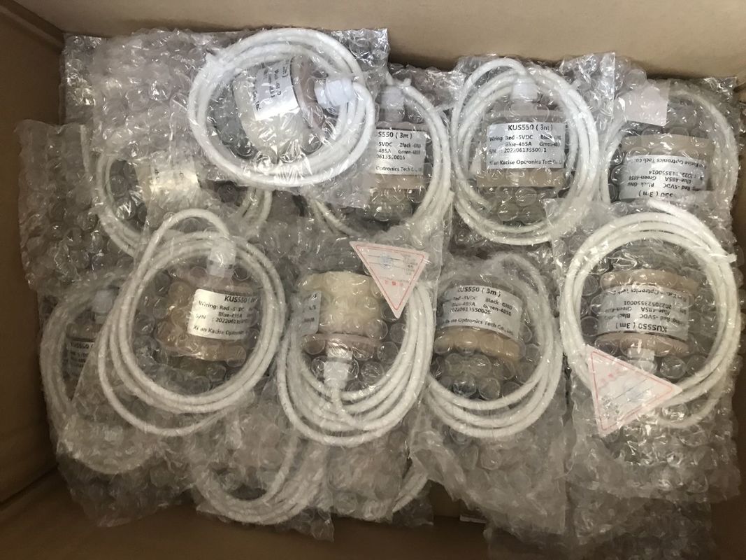 KUS550 PTFE waterdichte ultrasone niveausensor met RS485-uitgang en meetbereik van 3 m