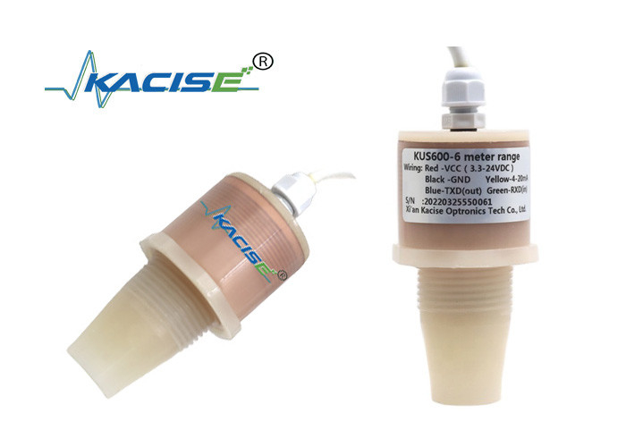 IP68 5m Ultrasone waterniveaumeter RS485 output liquide Level Sensor PVDF KUS600