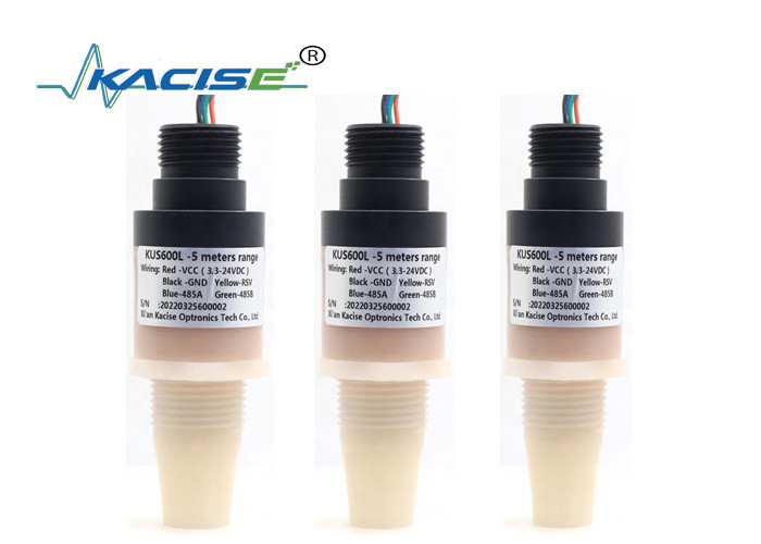 PVDF 5m Ultrasone waterniveaumeter 5V RS485 output liquide Level Sensor KUS600