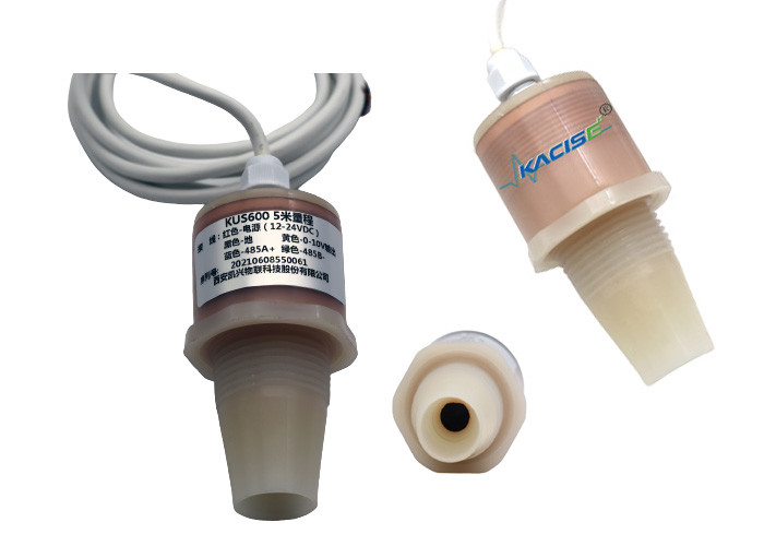 intelligente ultrasone waterniveaumeter 5V RS485 uitgang PVDF liquide niveausensor KUS600