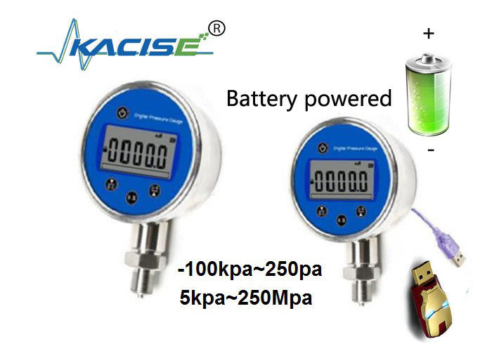 IP66 Digitale drukmeter met oplaadbare batterij met hoge nauwkeurigheid van de druk sensor en data logger