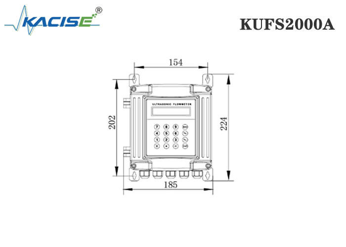 Ultrasone flowmeter voor wandmontage met bidirectionele meting voor DN32-DN6000-leidingen