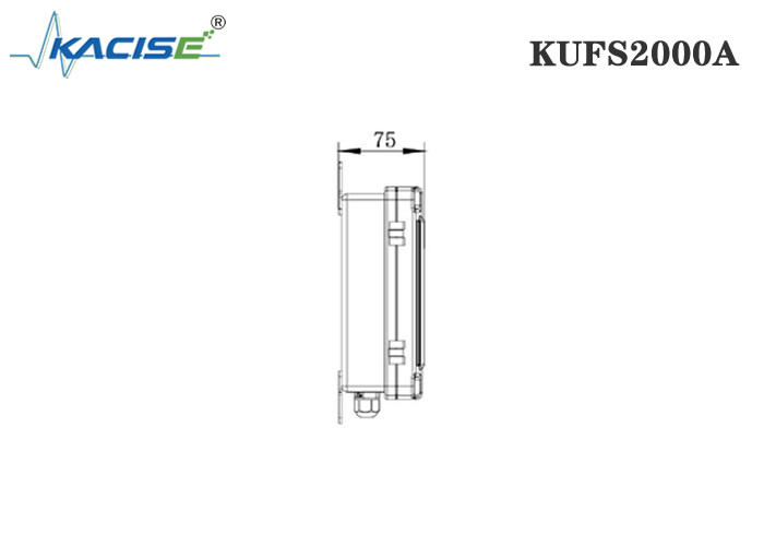 Spleet/Pijptype de Metermuur die van de Water Ultrasone Stroom KUFS2000A opzetten
