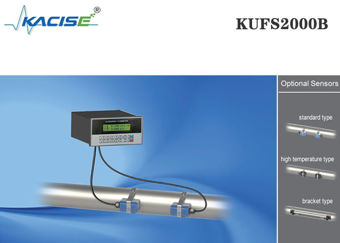 Clamp On Type Ultrasone Stroommeter Panel Mount KUFS2000B met een nauwkeurigheid ≤ 1%