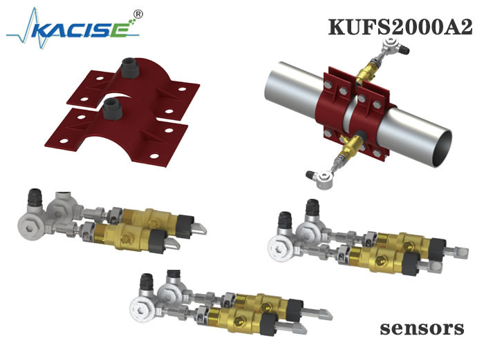 KUFS2000A2 de muur zet Meter van de Toevoegings de Ultrasone Stroom voor Grootte DN50 op - DN6000-Pijp