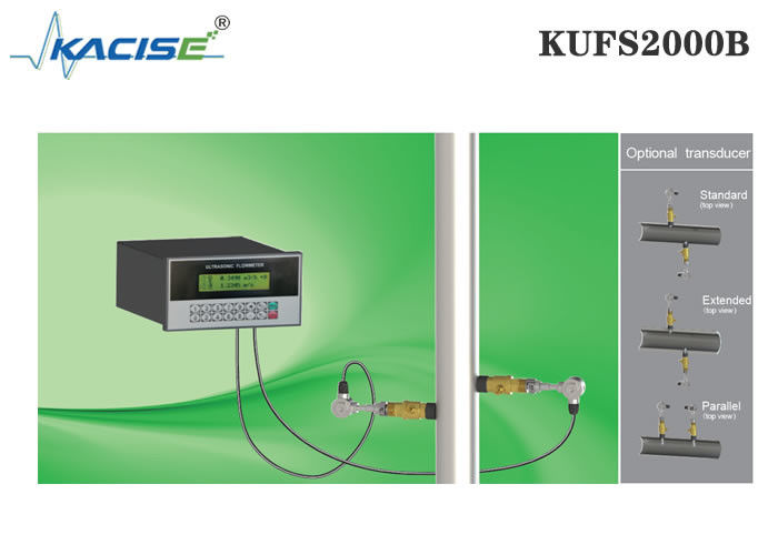 KUFS2000B Panel Mount Insertion Ultrasonic Flow Meter met ±1% nauwkeurigheid voor DN50-DN6000-buizen en RS485 MODBUS-interface