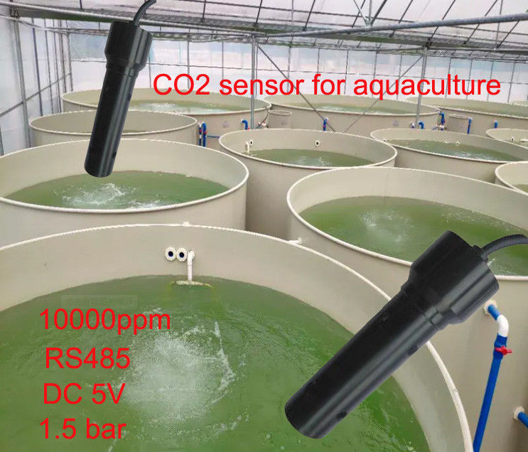 IP68-waterkwaliteitsbewakingssensor met RS485-interface en 10000PPM-opgeloste CO2-detectie
