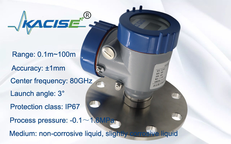 Niet-contact FMCW Radar Level Sensor OEM RS485 Radar Level Gauge voor slurry Storage Tank met bescherming IP67
