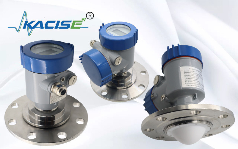 Kacise OEM Compact Radar Level Sensor Transmitter 80G 60m Radar Level Gauge met IP67