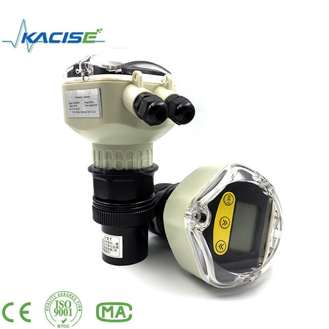 Ultrasone niveausensor met IP67-bescherming, roestvrijstalen behuizing en 60 m meetbereik voor afvalwater- en ondergrondse tanks