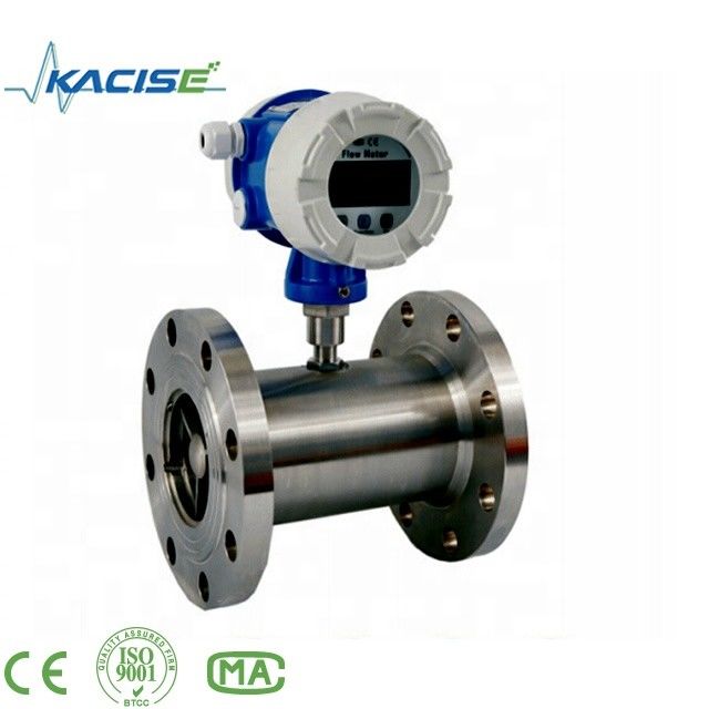 High Accuracy ±0.2% Turbine Flow Meter voor diesel en brandstof olie met 24VDC stroomtoevoer en roestvrij staal constructie
