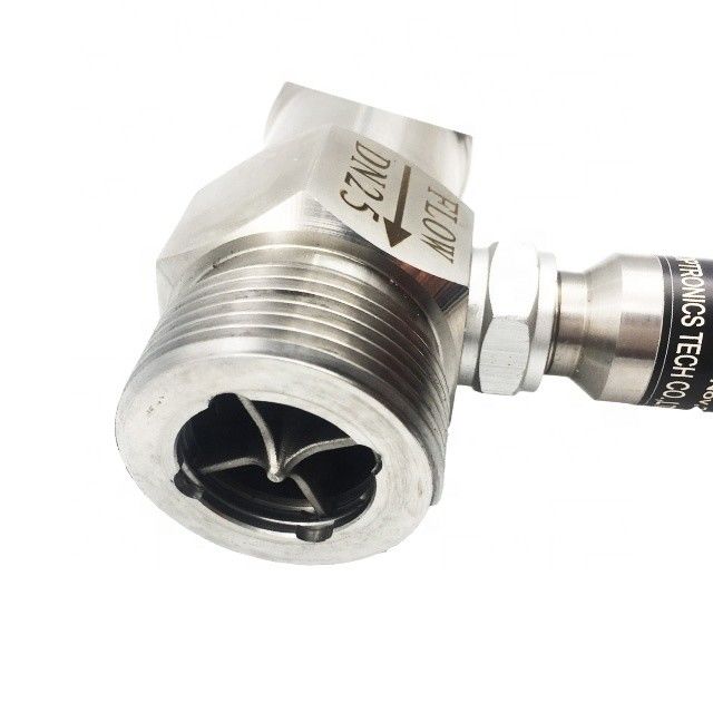 Hoge nauwkeurigheid SS304/SS316 turbinestroommeter met flens/draad/sanitaire aansluiting voor sap en bier