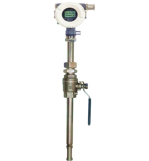 Ultrasone luchtstroommassmeter met 4-20mA-uitgang, 15 mm-6000 mm buisgrootte en een nauwkeurigheid van 1,0%.