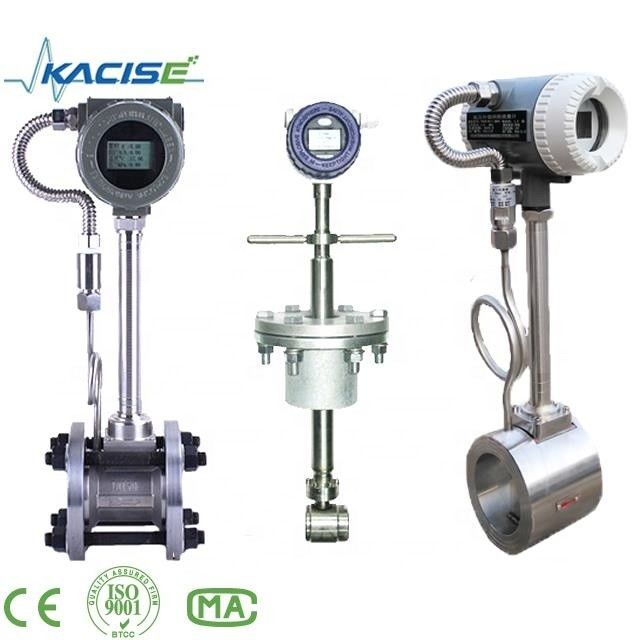 IP68-bescherming Vortexstroommeter van roestvrij staal met een nauwkeurigheid van 1,0% voor stoom- en vloeistofmeting
