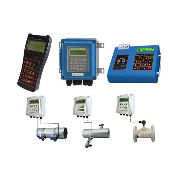 Hoge nauwkeurigheid ±0,5% digitale ultrasone flowmeter met IP68-bescherming en breed temperatuurbereik -30℃~160℃