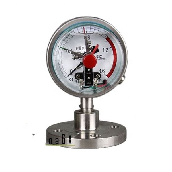 Aluminium Silicone olie gevulde zuurstof stikstof drukmeter 60 mm CE gecertificeerd voor corrosieve media