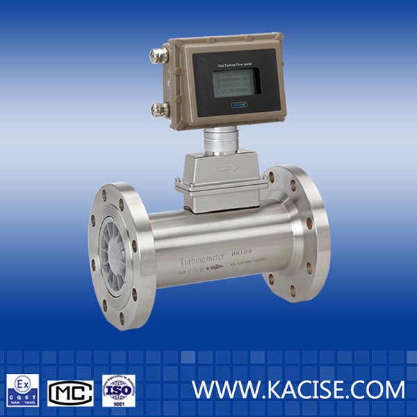 Biogasstroommeter CO2-turbine waterstofgasstroommeter met explosieve beveiliging ExdIIBT6 of EXiallCT4