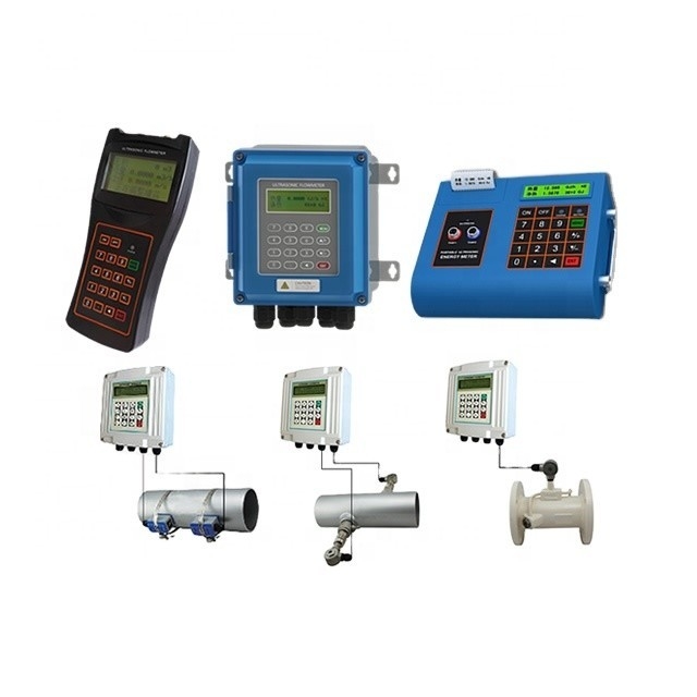 Draagbare ultrasone brandpompstroommeter draadloze klem op type