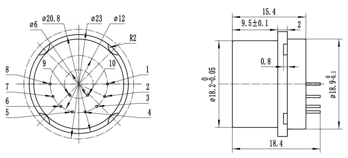 Hoogtemperatuur ((Bedrijftemperatuur -40~180°C) versnellingsmeters voor olie-exploratie en putten met Scope±30g