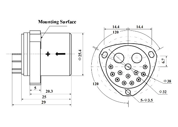 Schok 100 g en drempel 1 μg Versnellingsmeter sensor met lineariteit ≤10 μg/g2
