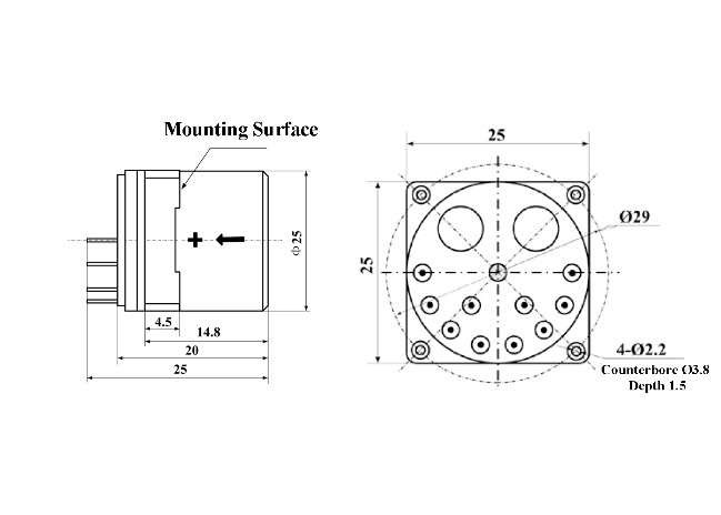 Quartzversnellingssensor voor mechanische trillingsbewaking met Invoerbereik ±10 g