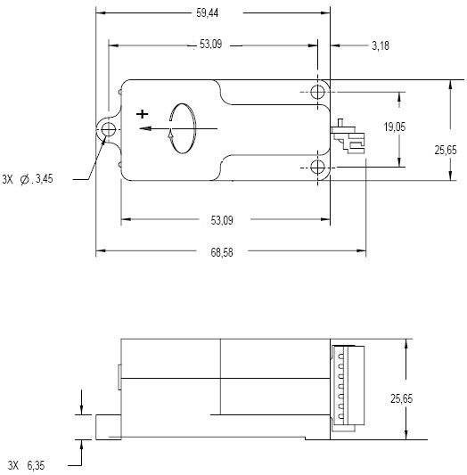 Snelheidsrespons Quartz MEMS gyroscoop met 200g schoktolerantie en DC-invoer/High-Level DC-uitgang in compact robuust ontwerp