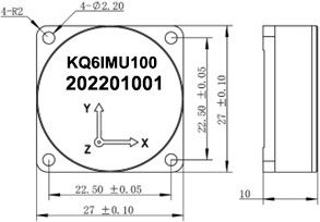 RS422 Interface MEMS Gyroscoop Sensor met een breed temperatuurbereik -40 ̊+65 °C en verbeterde gegevensnauwkeurigheid