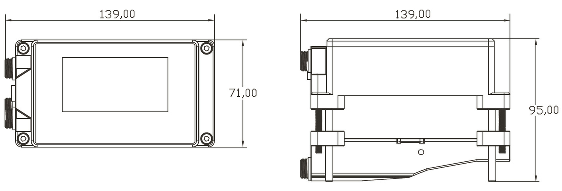 High performance good price draagbare ultrasone hydraulische stroommeter,beschermingsgraad IP68