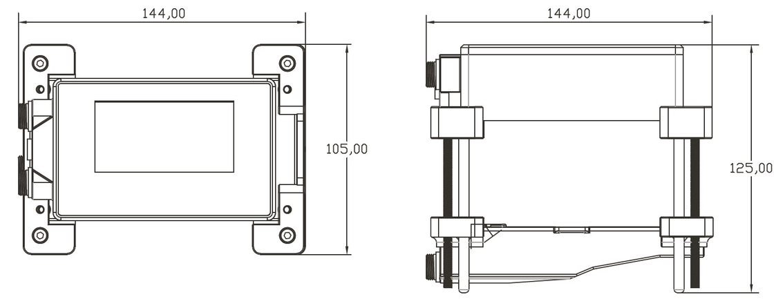High performance good price draagbare ultrasone hydraulische stroommeter,beschermingsgraad IP68