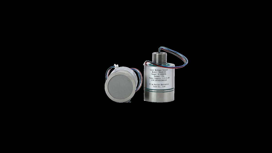 Compacte methaangasdetector met een laag vermogen met 0,2% VOL-detectiegrens en explosiebestendigheden Ex Ia IICT6 Ga