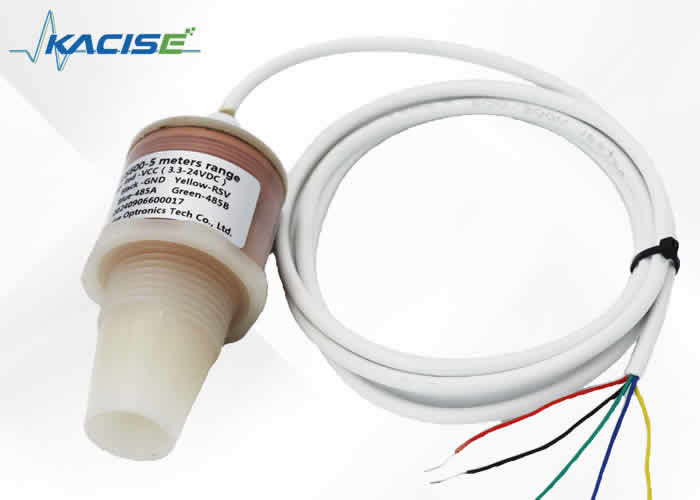 6V ultrasone waterstandmeter met RS485-uitgang en 5m hoge nauwkeurigheid vloeistofstandmeting