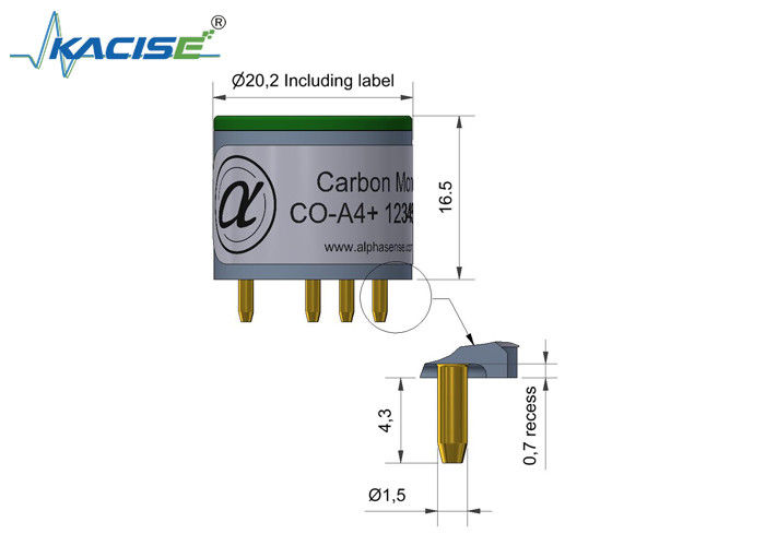 PPB-koolmonoxidesensor met geïntegreerde slimme technologie en best-in-class basisstabiliteit voor industriële veiligheid