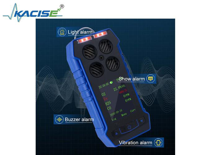 Draagbare multi-gasdetector KMBH-4S gebruikt op plaatsen met giftige gassen in de mijnbouw
