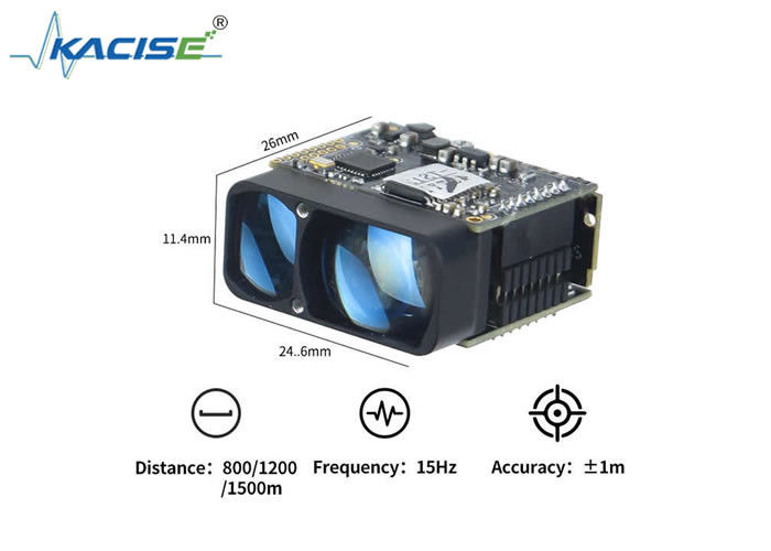 LSDM Industrial Automation Long-Range DTOF Laser Ranging Module met 1500m bereik, UART-uitgang en compact 26×24.6×11.4mm ontwerp