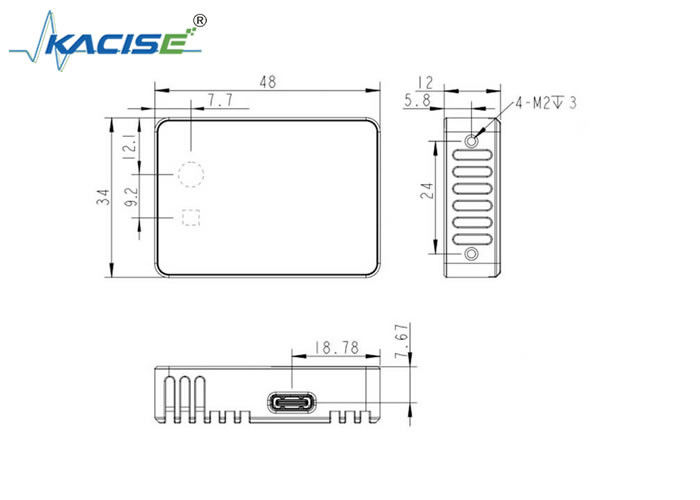 KL3A-05U 3D Solid-State Lidar met 0.1-5m Range H60°×V45° FOV en USB 2.0 Type C Interface voor Retail Stores