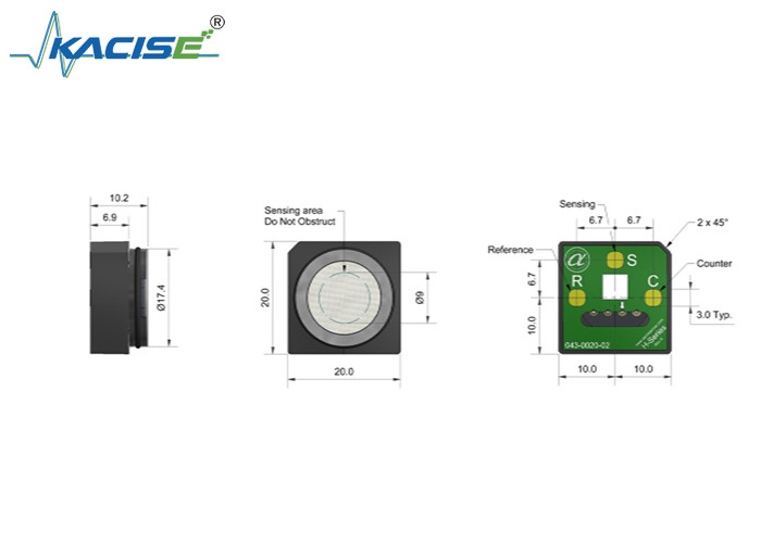 COH-H2 koolmonoxide en waterstofsulfide gas detector sensor met 1000 bereik gevoeligheid
