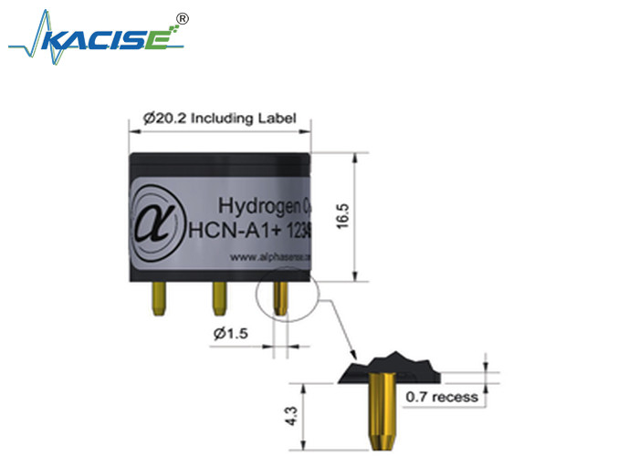 HCN-A1/HCN-A1 waterstofcyanide sensor voor nauwkeurige detectie lineariteit 4 tot 8 bereik 100