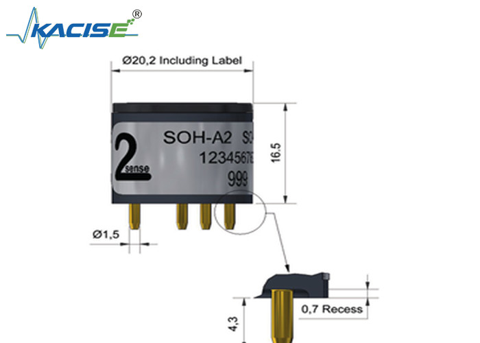 SOH-A2/SOH-A2 zwaveldioxide waterstofsulfide analysator met 20 bereik en 140-250 gevoeligheid
