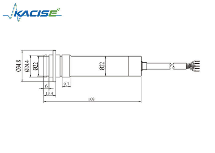 Titaniumlegering Onderwaterwatervloeistofniveaumeter met een hoge nauwkeurigheid ± 0,5% F.S voor zeewatermeting