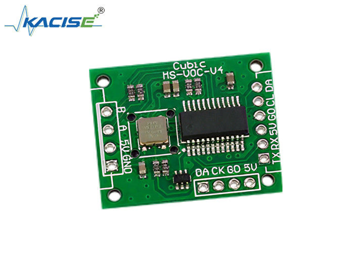 VOC-sensor met gasgevoelige MEMS-elementen voor luchtkwaliteitsbewaking met een laag stroomverbruik en ingebouwde temperatuurcompensatie