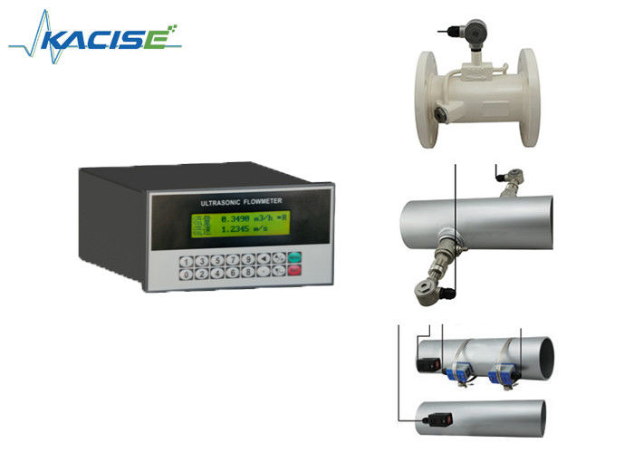 Panel gemonteerde ultrasone stroommeter met dubbele stroomvoorziening RS485 communicatie en 15~6000mm buisdiameter
